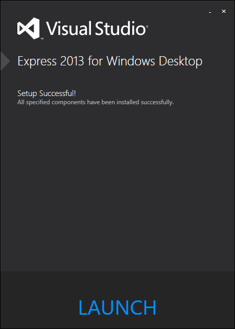 Microsoft Visual C++ 2010 Express installation location selection