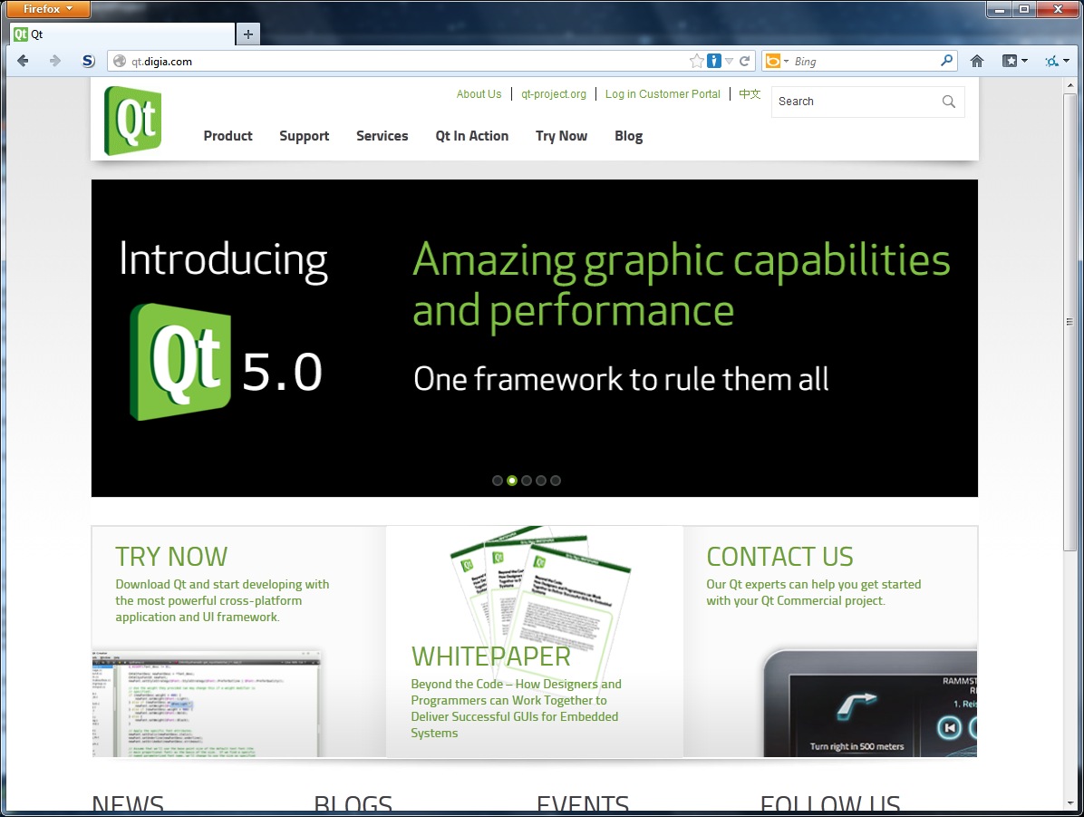 digia Qt homepage 